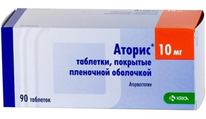 Купить аторис таблетки покрытые оболочкой 10мг №90 цена и отзывы