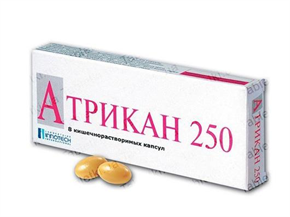 Купить атрикан 250 мг №8 капс цена и отзывы