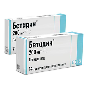 Купить бетадин супп, вагинальные 200 мг №7 цена и отзывы