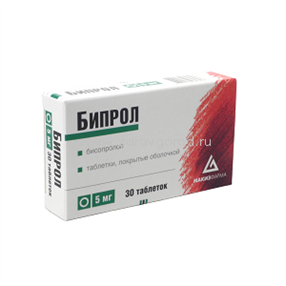 Купить бипрол таблетки покрытые оболочкой 5мг №30 цена и отзывы