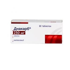 Купить диакарб таблетки 250мг №30 цена и отзывы
