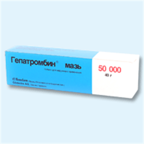 Купить гепатромбин мазь 50000 ед 40 г цена и отзывы