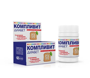 Купить компливит диабет таблетки №30 цена и отзывы
