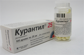 Купить курантил 25 мг №100 табл цена и отзывы