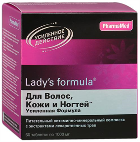 Купить ледис формула для волос, кожи и ногтей усил-я формула №60 табл цена и отзывы