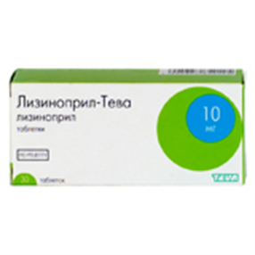 Купить лизиноприл-тева таблетки 10мг №20 цена и отзывы