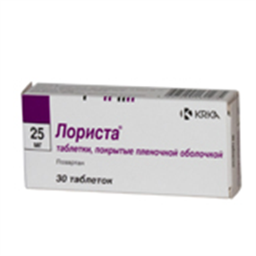 Купить лориста таблетки покрытые оболочкой 25мг №30 цена и отзывы