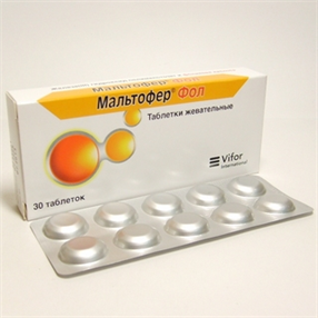 Купить мальтофер фол таблетки жев, №30 цена и отзывы