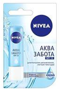 Купить нивея бальзам для губ аква-забота 4,8 г (85077) цена и отзывы