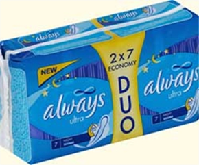 Купить олвейз прокладки ультра найт дуо №14 цена и отзывы