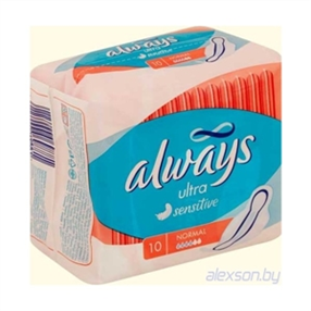 Купить олвейз прокладки ультра нормал сенситив плюс №10 цена и отзывы