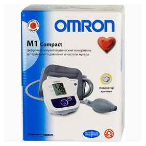 Купить omron тонометр полуавтоматический m1 компакт цена и отзывы