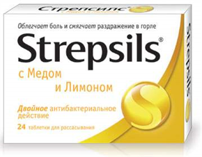 Купить стрепсилс мед и лимон №24 таблетки для рассасывания цена и отзывы