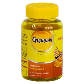 Купить супрадин кидс мишки №30 конфеты жевательные цена и отзывы