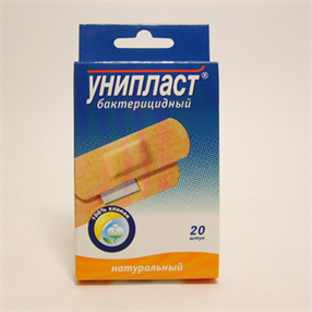 Купить унипласт пластырь бактерицидный 1,9х7,2 n20 натуральный цена и отзывы