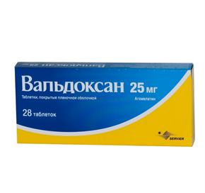 Купить вальдоксан таблетки покрытые оболочкой 25мг №28 цена и отзывы