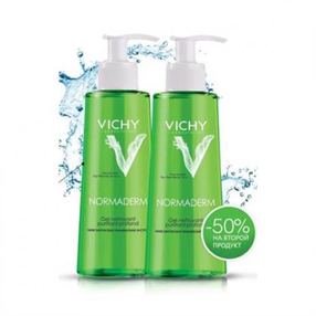 Купить vichy нормадерм гель очищающий 200 мл №2 флакона цена и отзывы