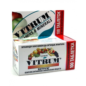 Купить витрум таблетки покрытые оболочкой №100 цена и отзывы